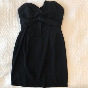 Black strapless dress